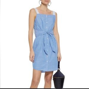 Joie Galilee PinStriped Button-down Chambray Dress Women’s Sz M